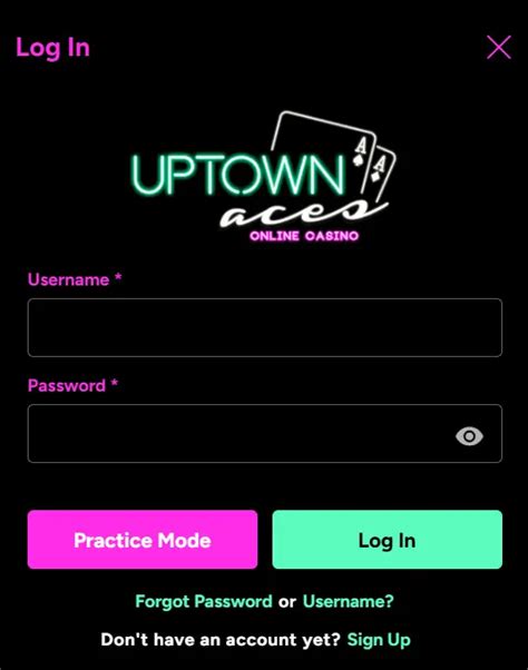 uptown aces mobile login